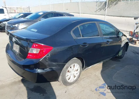 2012 Honda Civic Lx z USA, uszkodzony, nr VIN 19XFB2F50CE301124